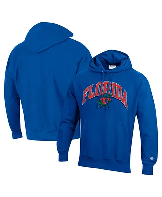 Champion Men's Royal Florida Gators Vault Late Night Reverse Weave Pullover Hoodie