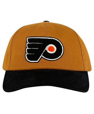 American Needle Men's Tan/Black Philadelphia Flyers Burnett Adjustable Hat