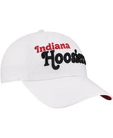 '47 Brand Women's White Indiana Hoosiers Pensacola Clean Up Adjustable Hat