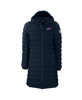 Cutter Buck Women's Navy Buffalo Bills Mission Ridge Eco Insulated Long Full-Zip Puffer Jacket