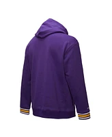 Mitchell & Ness Men's Purple Lsu Tigers Chainstitch Fleece Pullover Hoodie