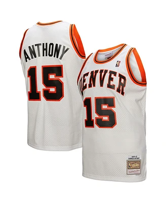 Mitchell & Ness Men's Carmelo Anthony White Denver Nuggets 2006/07 Swingman Jersey