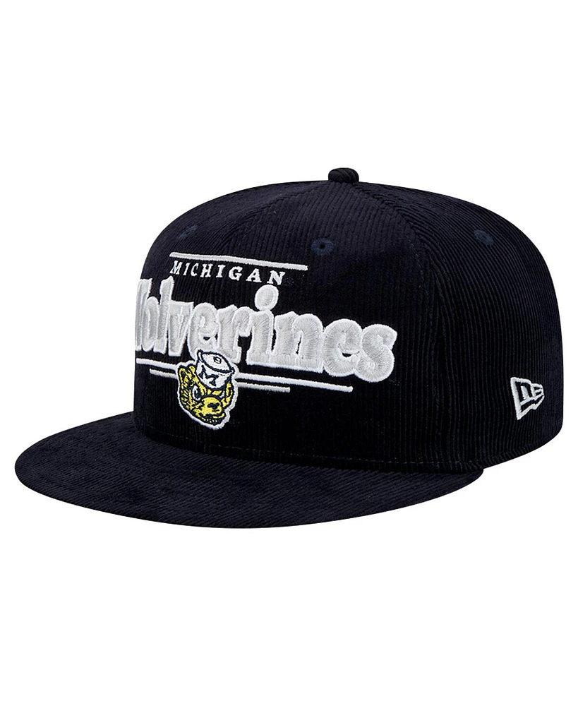 New Era Men's Navy Michigan Wolverines Display 9FIFTY Snapback Hat