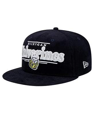 New Era Men's Navy Michigan Wolverines Display 9FIFTY Snapback Hat