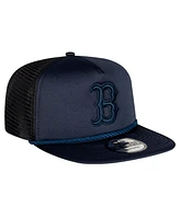 New Era Men's Navy Boston Red Sox Tone Foam Meshback Golfer Snapback Hat