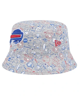 New Era Toddler Gray Buffalo Bills Companion Bucket Hat