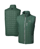 Cutter Buck Men's Hunter Green Philadelphia Eagles Rainier PrimaLoft Eco Full-Zip Puffer Vest