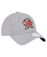 New Era Women's Gray Maryland Terrapins Logo 9TWENTY Adjustable Hat