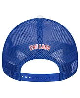 New Era Men's White/Royal Chicago Cubs Spring Training Circle Foam A-Frame 9FORTY Trucker Adjustable Hat