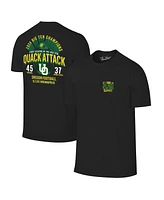 The Victory Men's Black Oregon Ducks 2024 Big Ten Football Conference Champions Quack Attack Score T-Shirt