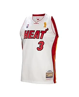 Mitchell & Ness Men's Dwyane Wade White Miami Heat 2005-06 Authentic Player Jersey