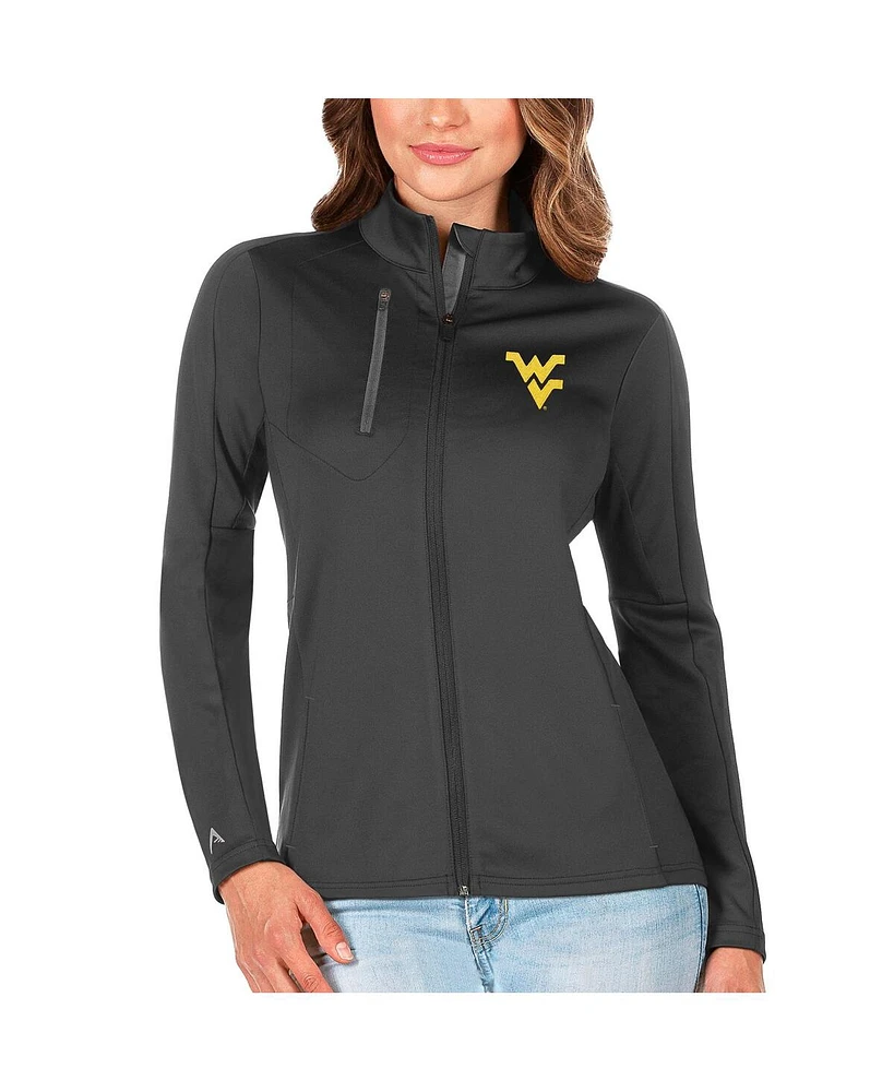 Antigua Women's Graphite/Silver West Virginia Mountaineers Generation Full-Zip Jacket