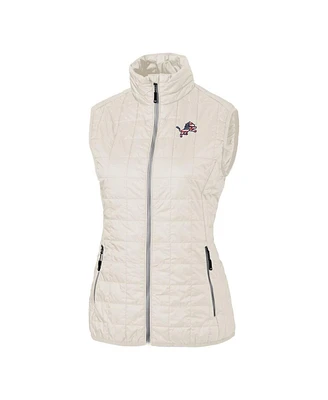 Cutter & Buck Women's White Detroit Lions Americana Rainier Full-Zip Vest