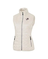 Cutter & Buck Women's White Detroit Lions Americana Rainier Full-Zip Vest