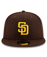 New Era Men's Brown San Diego Padres National Baseball Hall of Fame 59FIFTY Fitted Hat