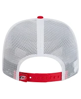 New Era Men's Red/White Carolina Hurricanes Core Trucker 9SEVENTY Stretch-Snap Hat