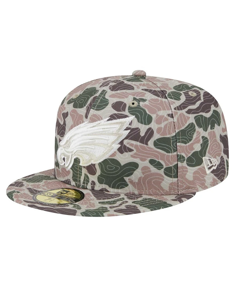 New Era Men's Philadelphia Eagles Geo Camo 59FIFTY Fitted Hat