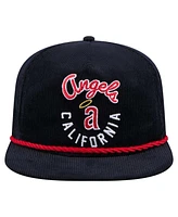 New Era Men's Navy California Angels Cooperstown Collection Full Circle Corduroy Golfer Adjustable Hat