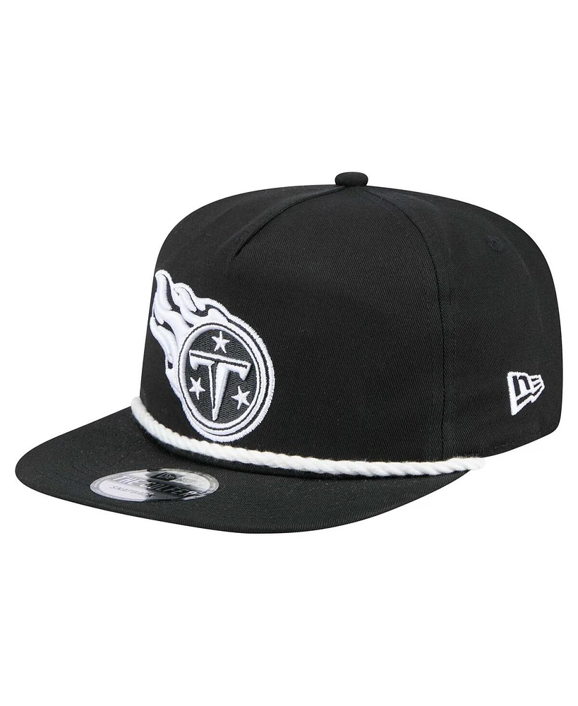 New Era Men's Black Tennessee Titans B-Dub Golfer Snapback Hat