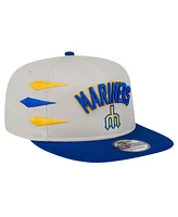 New Era Men's Cream Seattle Mariners Iron Golfer Snapback Hat