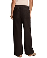 Lucky Brand Women's Cotton Relaxed Wide-Leg Utility Pants