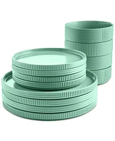 The Cellar Aaden Textured 12 Pc. Dinnerware Set, Service for 4, Exclusively at Macy's
