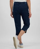 Style & Co Petite Chambray Comfort Denim Capri Jeans, Exclusively at Macy's