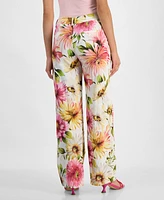 Guess Women's Colette Floral-Print Straight-Leg Pants