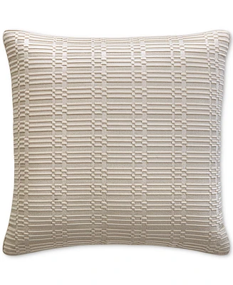 Hotel Collection Linear Embroidery Decorative Pillow, 20" x 20", Exclusively at Macy's