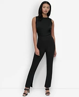 Dkny Petite Pull-On Slit-Hem Trousers