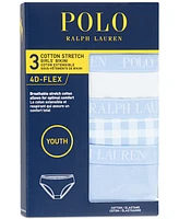 Polo Ralph Lauren Big Girls Bikini Briefs, 3 Pack