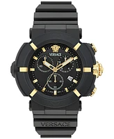 Versace Men's Swiss Chronograph Real Active Tpu Strap Watch 45mm