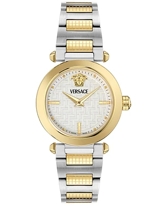 Versace Women's Swiss Greek Two-Tone Stainless Steel Bracelet Watch 35mm
