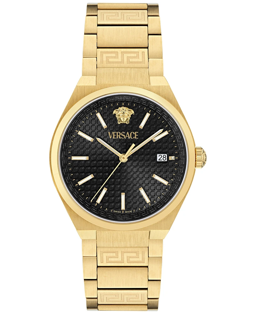 Versace Women's Swiss V-Auria Gold Ion Plated Bracelet Watch 39mm