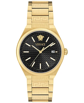 Versace Women's Swiss V-Auria Gold Ion Plated Bracelet Watch 39mm