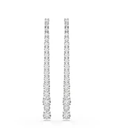 Swarovski Matrix Rhodium Plated Drop Earrings