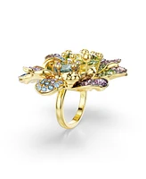 Swarovski Idyllia Mixed Metal Finish Flower Ring