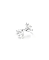 Swarovski Mesmera Rhodium Plated Attract Open Ring