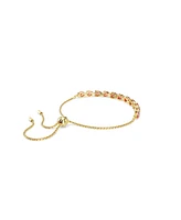 Swarovski Matrix Pear Cut Pink Gold-Tone Plated Bracelet