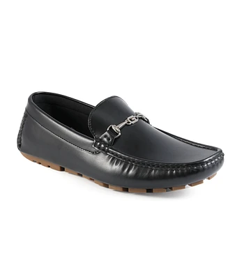 Guess Men's Ansto Logo Bit Detailed Driving Loafers