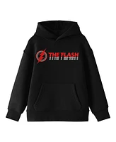 The Flash Movie Red Logo Youth Boys Black