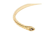 Adjustable Snake Cuff in 14K Gold-Plated Brass