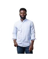 Hope & Henry Mens' Organic Cotton Seersucker Button Down Shirt