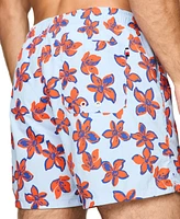 Tommy Hilfiger Men's Print Drawstring 5" Swim Trunks