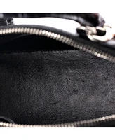 Pre-Owned Balenciaga Xxs Logo Ville Bag Embossed Leather