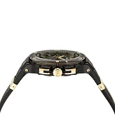 Ferragamo Men's Swiss Chronograph F-80 Translucent Polyurethane Strap Watch 44mm