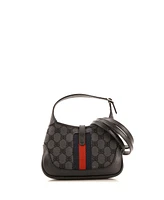 Pre-Owned Balenciaga Mini x Gucci The Hacker Project Jackie 1961 Hobo Bb Coated Canvas