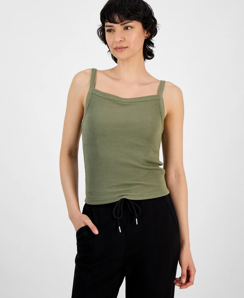 And Now This Petite Ribbed Square-Neck Top, Exclusively at Macy's