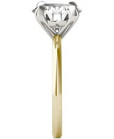 Charles & Colvard Moissanite Classic Basket Solitaire Engagement Ring (3 ct. t.w.) Two-Tone 14k Gold