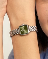 Olivia Burton Women's Grosvenor Mini Silver Tone Bracelet Watch, 20mm